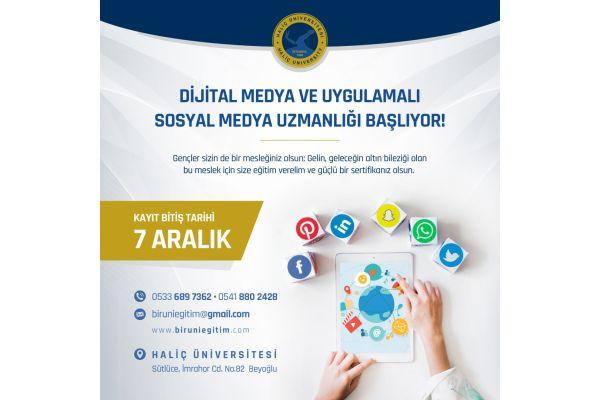 DİJİTAL MEDYA PAZARLAMA VE SOSYAL MEDYA UZMANLIĞI SERTİFİKALI EĞİTİM PROGRAMI (UYGULAMALI)