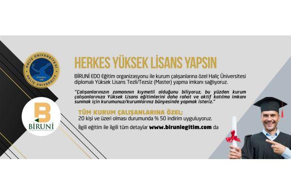 HERKES YÜKSEK LİSANS YAPABİLİR