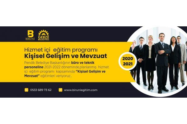 T.C GEBZE BELEDİYE BAŞKANLIĞI PERSONELİ İÇİN; KİŞİSEL GELİŞİM VE MEVZUAT EĞİTİMLERİ 07 HAZİRAN 2021 PAZARTESİ BAŞLAYAN EĞİTİMLERİMİZİ TAMAMLADIK